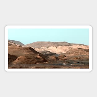 Mount Sharp, Mars, Curiosity image (C029/2997) Sticker